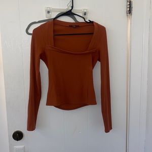 Burnt orange lulus long sleeve